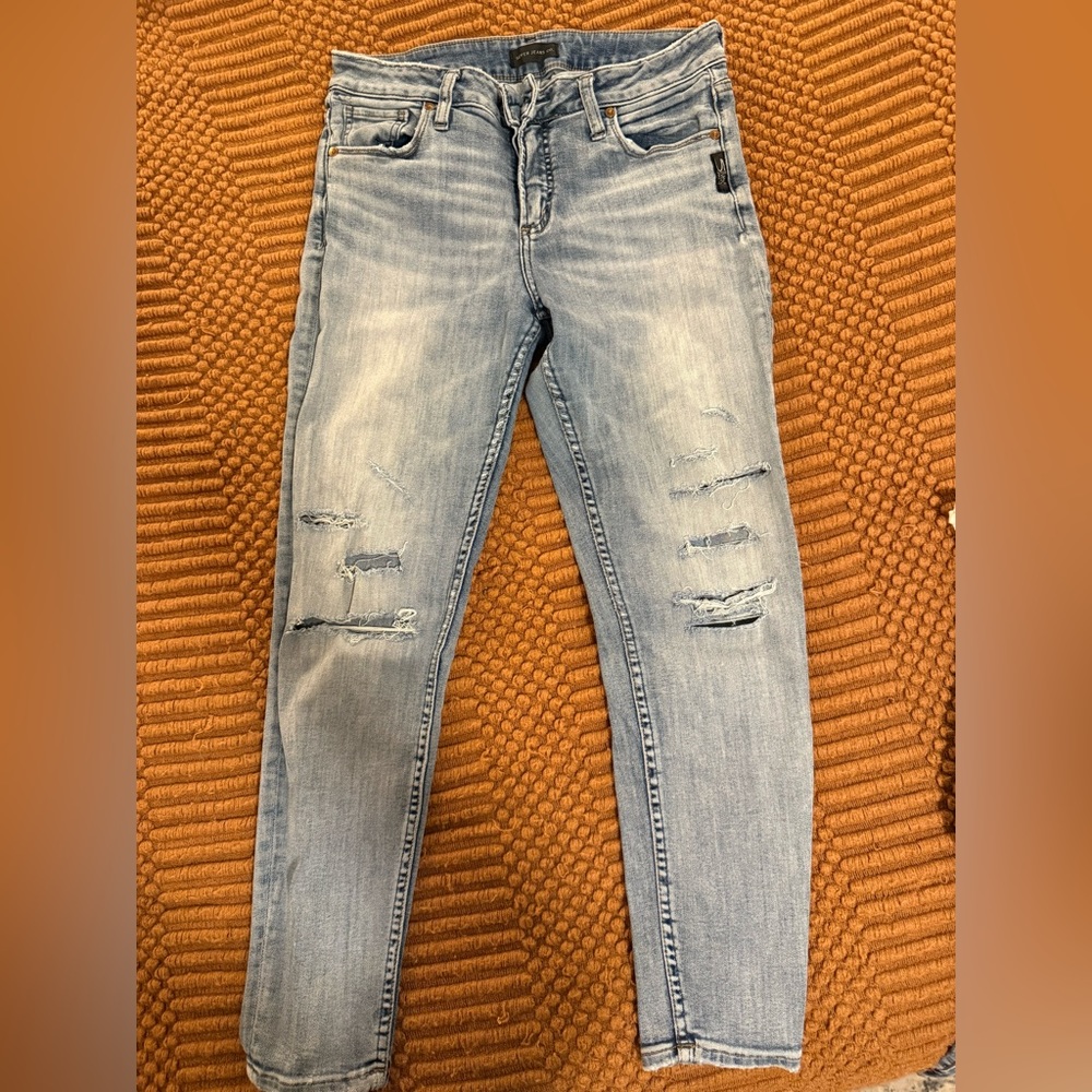 Women’s silver jeans Avery skinny 31/27